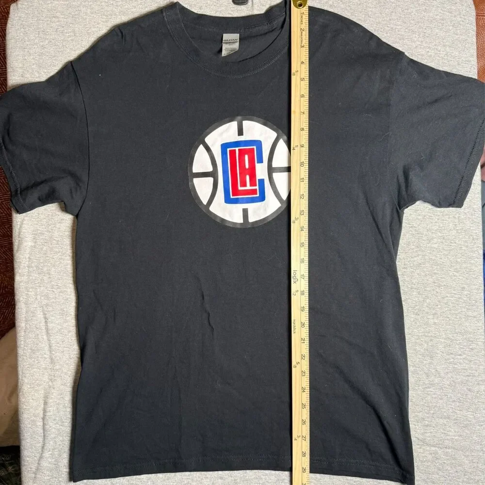 Los Angeles LA Clippers NBA Tee Shirt Black Men's Large